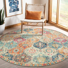 Load image into Gallery viewer, Soft 6ft Round Area Rug with Non-Slip Backing - Machine Washable Home Essential