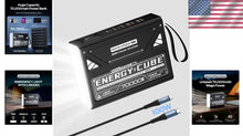 Load image into Gallery viewer, Portable Power Bank with 100W Fast Charging &amp; Emergency Flash Light for Outdoors