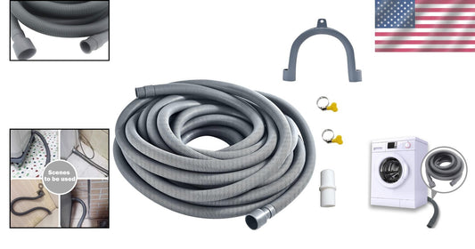 49ft Corrugated Drain Hose Extension for Washing Machines - Easy Installation
