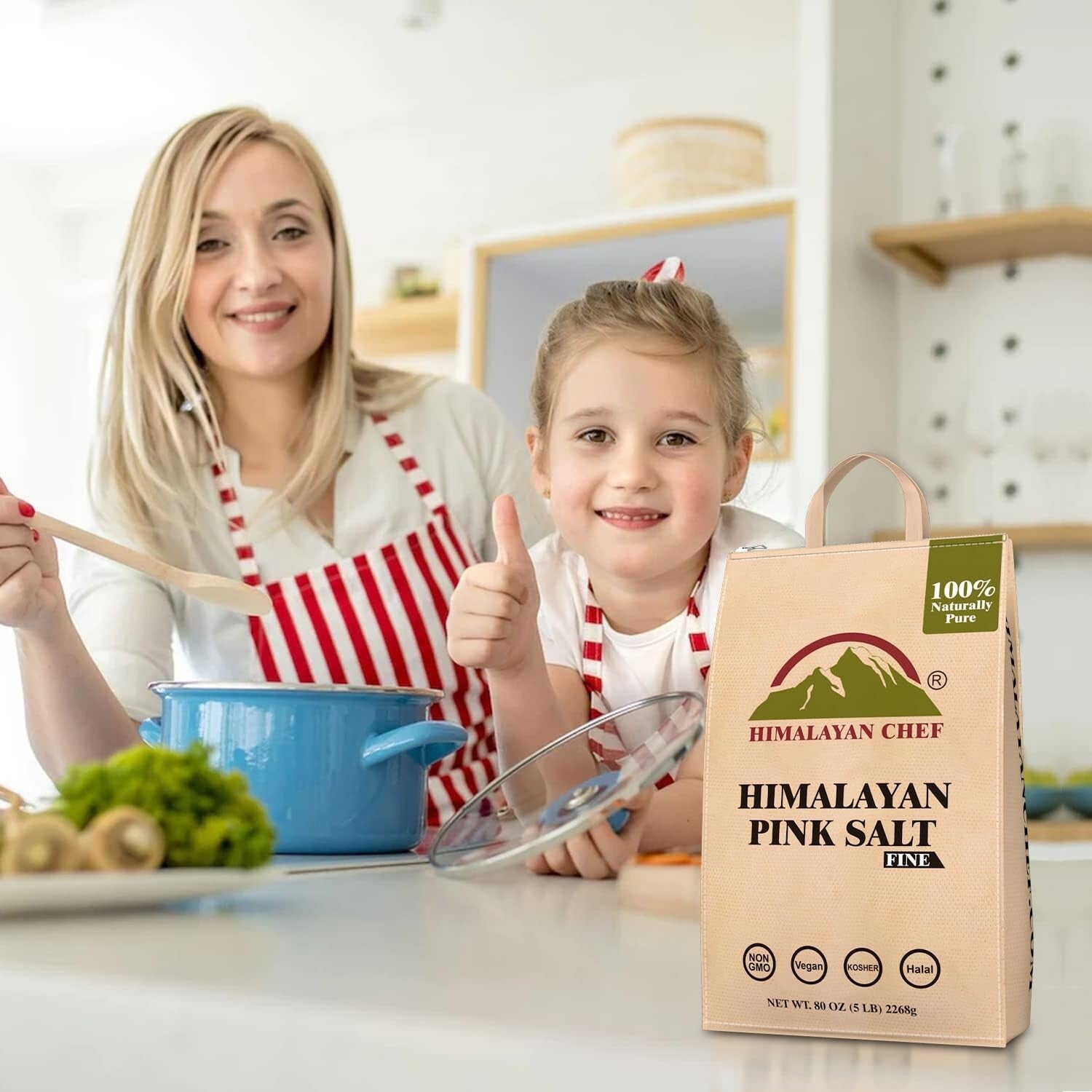 Fine Grain Pink Himalayan Salt 10 lbs - 100% Pure, Natural, and Ethically Sou...