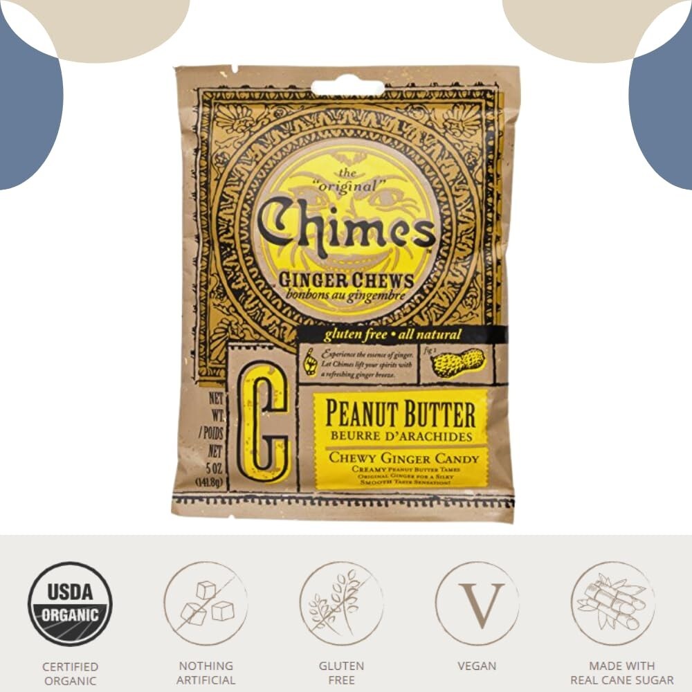 Chimes Ginger Chews Large 5 Flavor Variety Pack - Vegan & Gluten-Free Delight