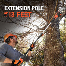 Load image into Gallery viewer, Lightweight 8-Inch Cordless Pole Saw with Fast Charger and 13ft Extension