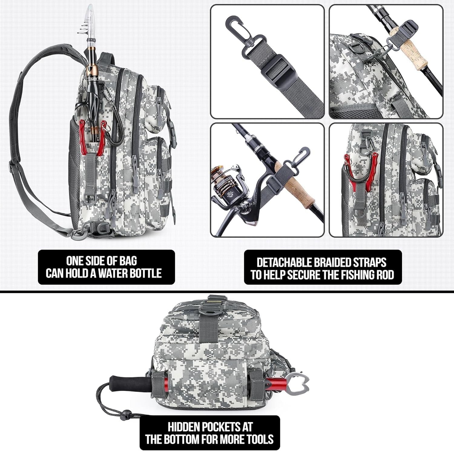 Multi-Functional Fishing Backpack with Tackle Storage & Water-Resistant Design