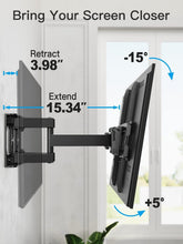 Load image into Gallery viewer, Universal Full Motion Tilt and Swivel TV Mount for 26-65 inch TVs - Easy Install