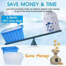 Load image into Gallery viewer, Reusable 4PC Silicone Ice Molds - Durable &amp; Easy Release for Maximum Cooling