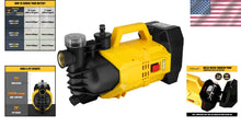 Load image into Gallery viewer, Battery-Powered Water Transfer Pump – Ideal for Pool Draining &amp; Lawn Irrigation