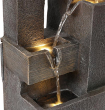 Load image into Gallery viewer, Durable 19" LED Illuminated Water Fountain – Perfect for Indoor &amp; Outdoor Use