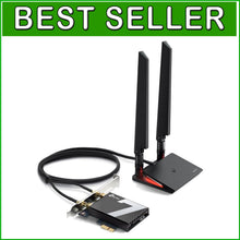 Load image into Gallery viewer, WiFi 7 BE9300 PCIe Card: Tri-Band Wireless &amp; Bluetooth 5.4 for Powerful Desktops