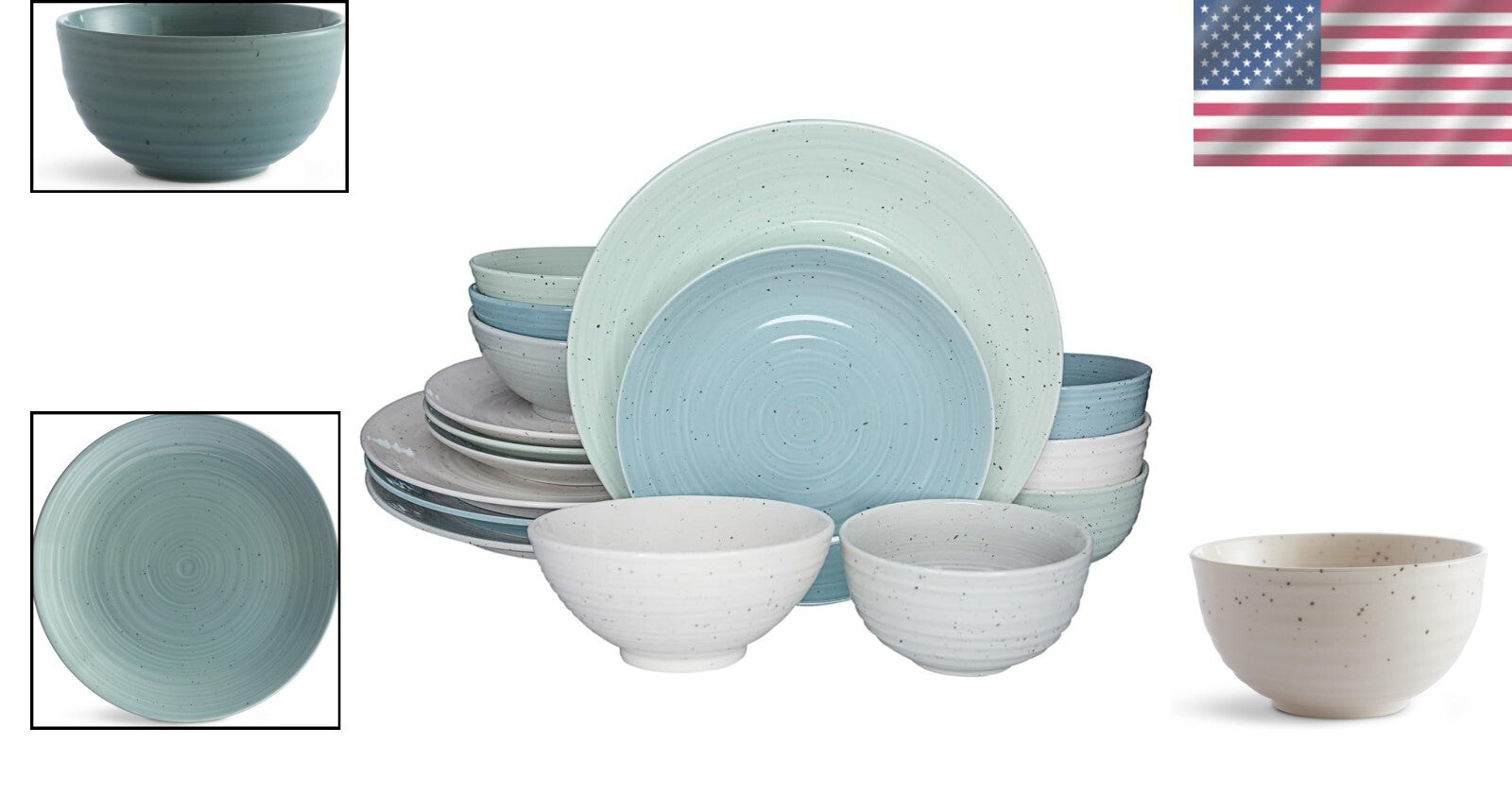 Durable and Stylish 16-Piece Dinnerware Set - Perfect for Entertaining Guests