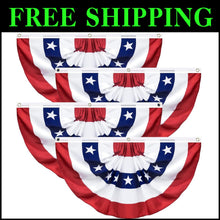 Load image into Gallery viewer, Vivid 3x6 Feet American Flag Banners - Perfect for Memorial Day Celebrations