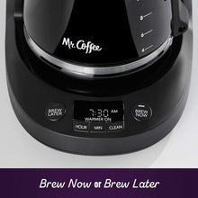 Load image into Gallery viewer, 12-Cup Black &amp; Chrome Coffee Maker with Advanced Filtering and Auto Clean Cycle