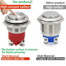 Load image into Gallery viewer, 19mm Momentary Push Button Switch Set - IP68 Waterproof for Car and Marine Use