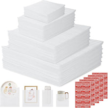 Load image into Gallery viewer, Versatile 200 Pack Foam Pouches with 50 Fragile Labels - Protect Your Valuables