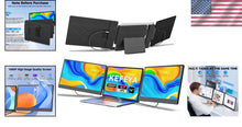 Load image into Gallery viewer, Triple Screen Monitor Extender – 14'' FHD IPS Display for Ultimate Efficiency