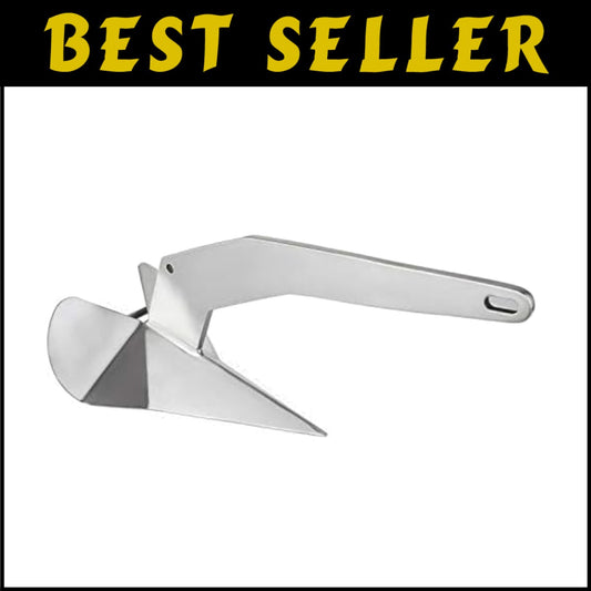 Triangular 316 Stainless Steel Delta Anchor for Reliable Stability at Sea 17.5lb