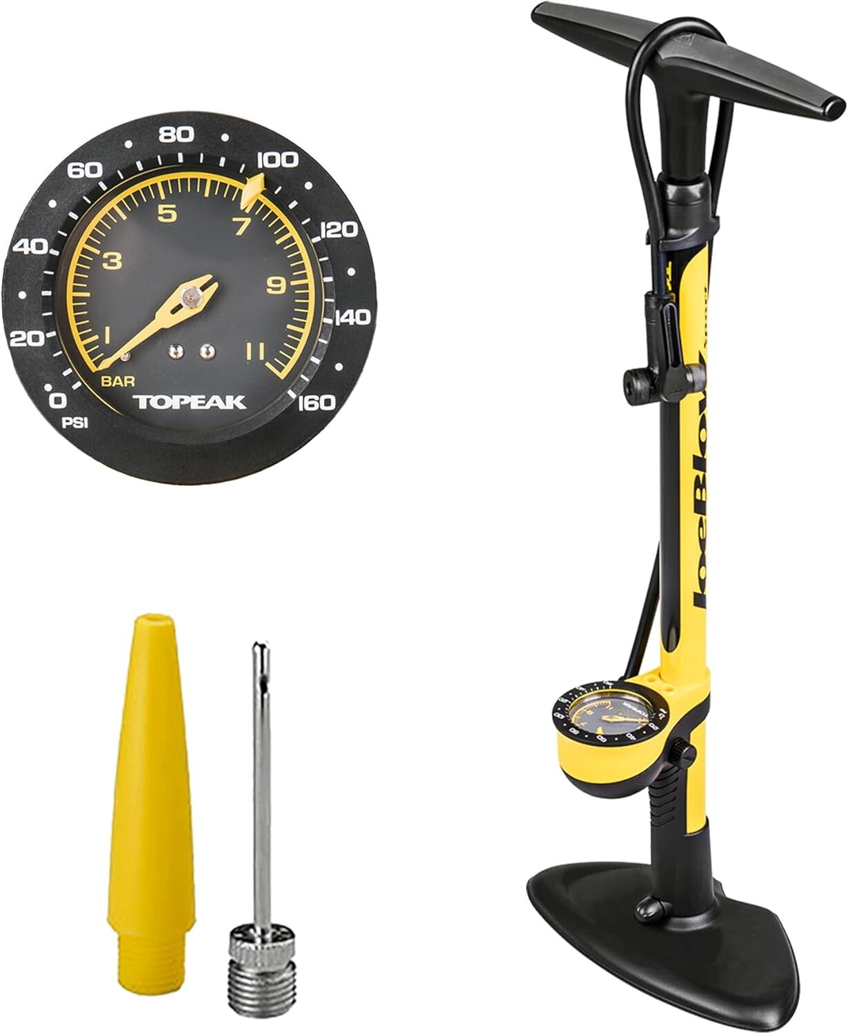 Durable JoeBlow Bike Pump - Ergonomic Floor Pump for Accurate Inflation