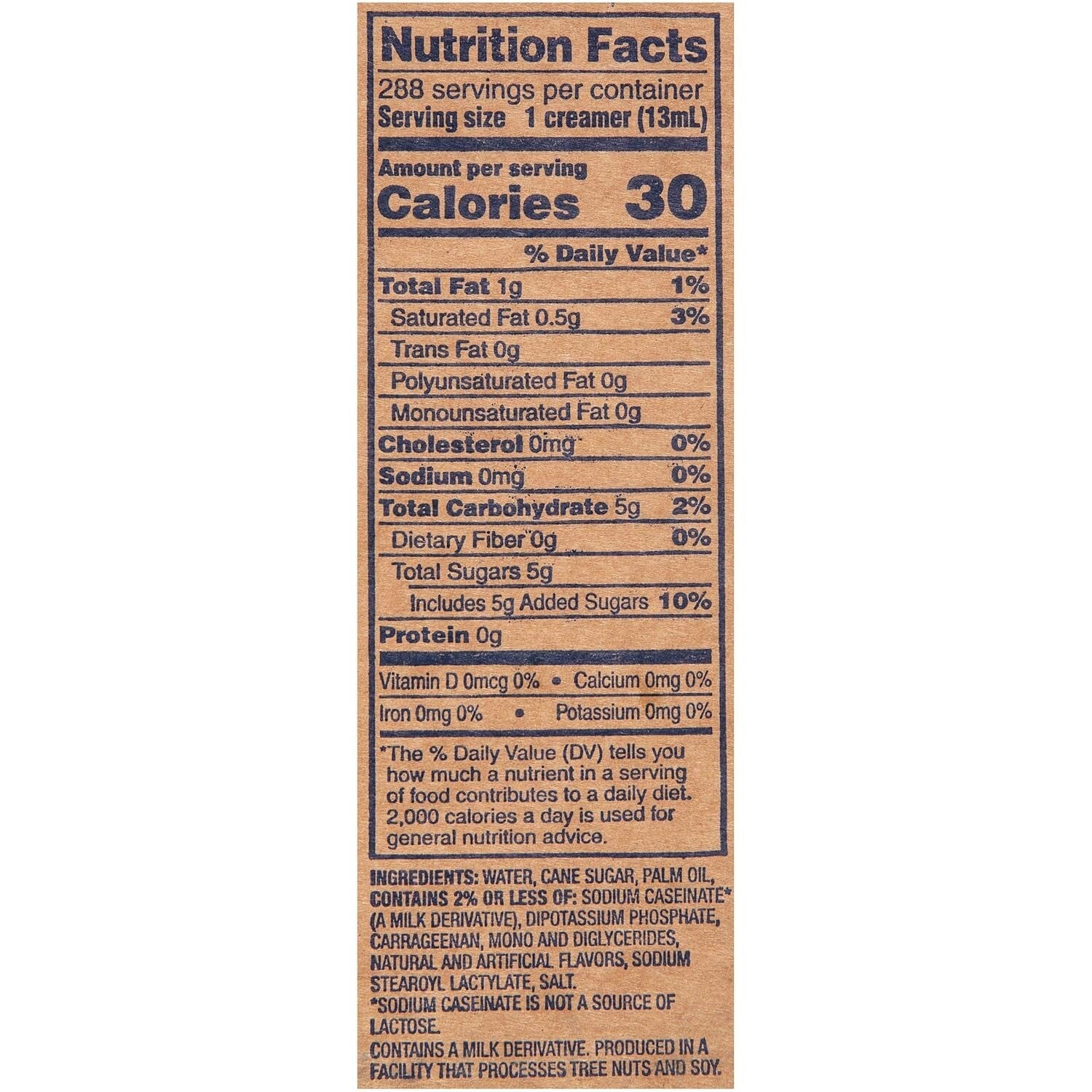 288 Count French Vanilla Single-Serve Coffee Creamers - Non-Dairy & Shelf Stable