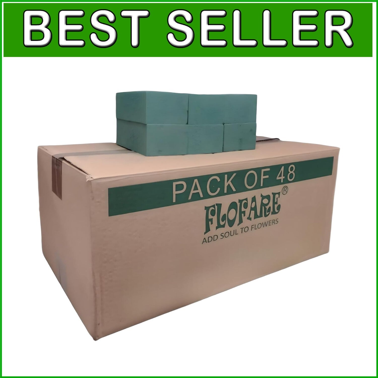 Versatile 48-Pack Floral Foam Blocks – Ideal for DIY Crafts and Centerpieces