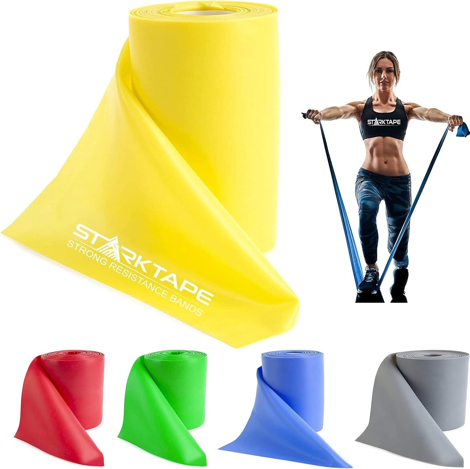 Custom Length Resistance Bands with 5 Color-Coded Levels - Durable & Easy to Use