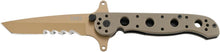 Load image into Gallery viewer, Lightweight Serrated Folding Knife with Desert Tan G10 Handle - Perfect for EDC