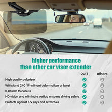 Load image into Gallery viewer, Enhance Driving Comfort: 2-Pack Adjustable Sun Visor Extenders for Cars