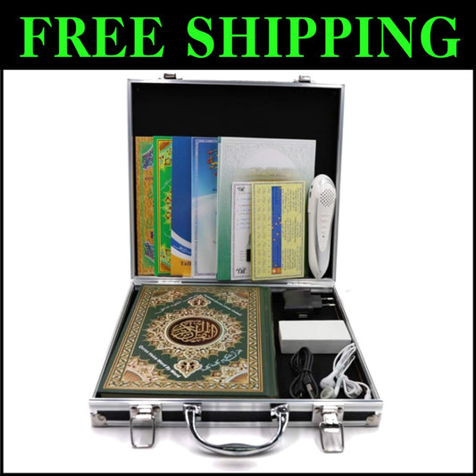 Multi-Functional Quran Reading Pen - 12 Hours Battery, 19 Reciters Included