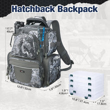 Load image into Gallery viewer, Affordable Fishing Tackle Backpack - 4 Trays, 1200D Nylon, Ultimate Organization