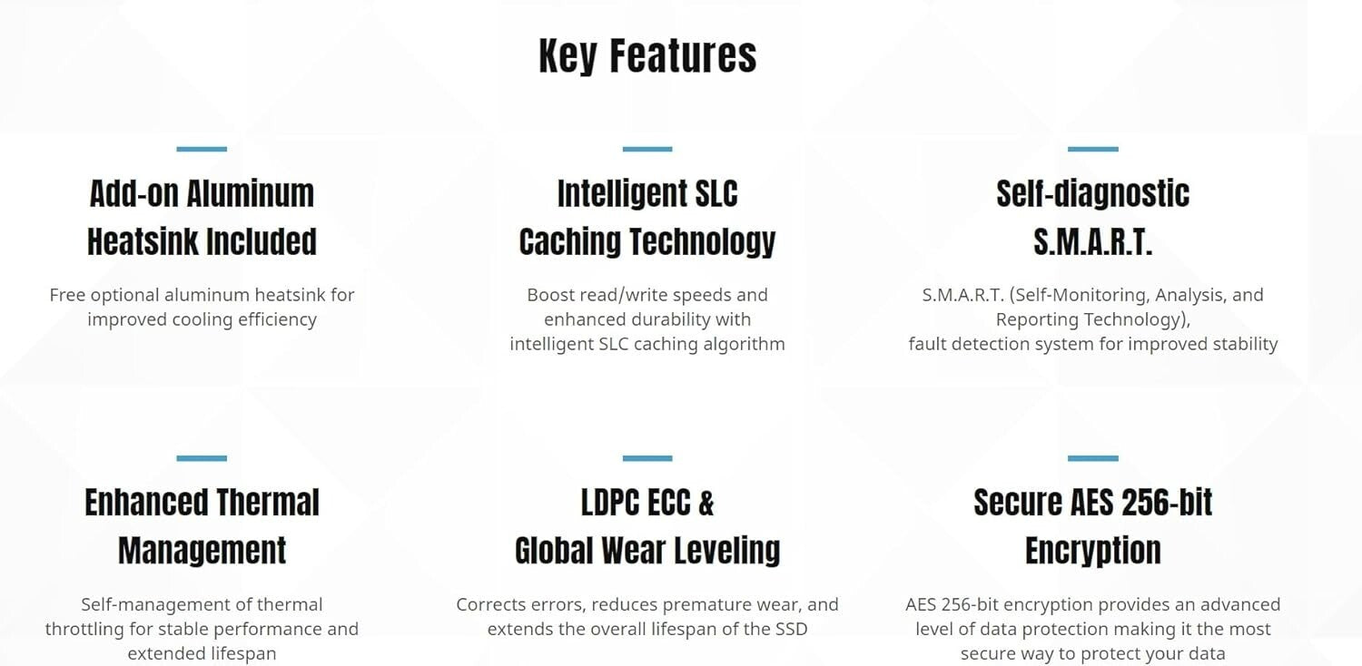 500GB CRAS C925 PCIe Gen4 SSD with Aluminum Heatsink – Ultimate Gaming Upgrade