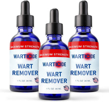 Load image into Gallery viewer, Natural Essential Oil Wart Remover - Safe for Plantar &amp; Genital Warts, 3 Bottles