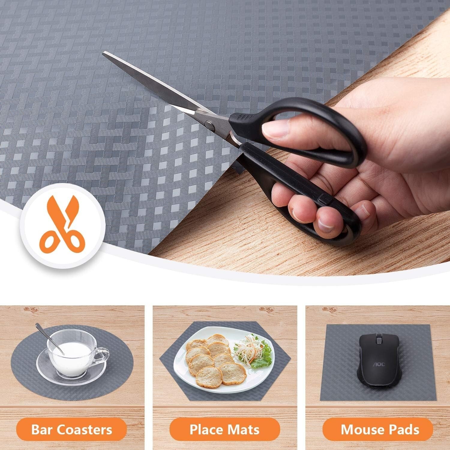 Customizable EVA Shelf Liners with Stylish Diagonal Pattern for Versatile Use