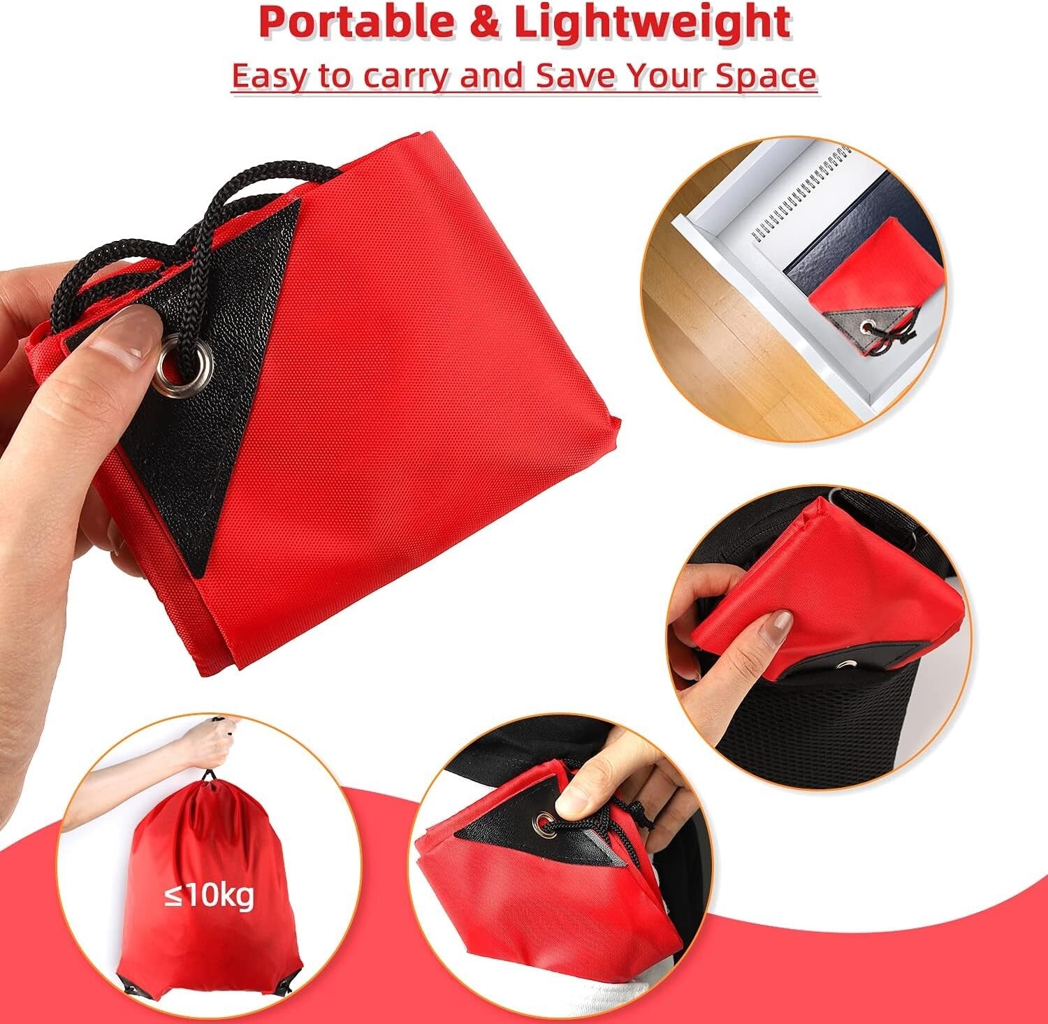 Durable Red Drawstring Backpacks: 60 Lightweight Cinch Bags for Travel & Gym