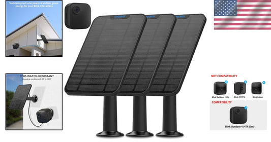 Eco-Friendly Solar Panel for Blink Outdoor 4 - 360° Adjustable Mounting Bracket