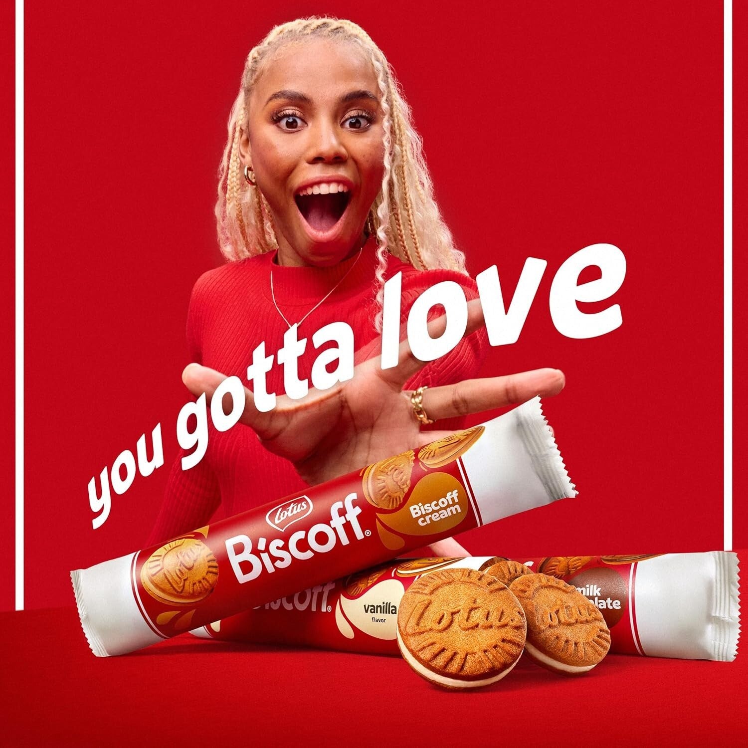 Indulge in Lotus Sandwich Cookies - Milk Chocolate Cream, 15 Cookies x 9 Packs