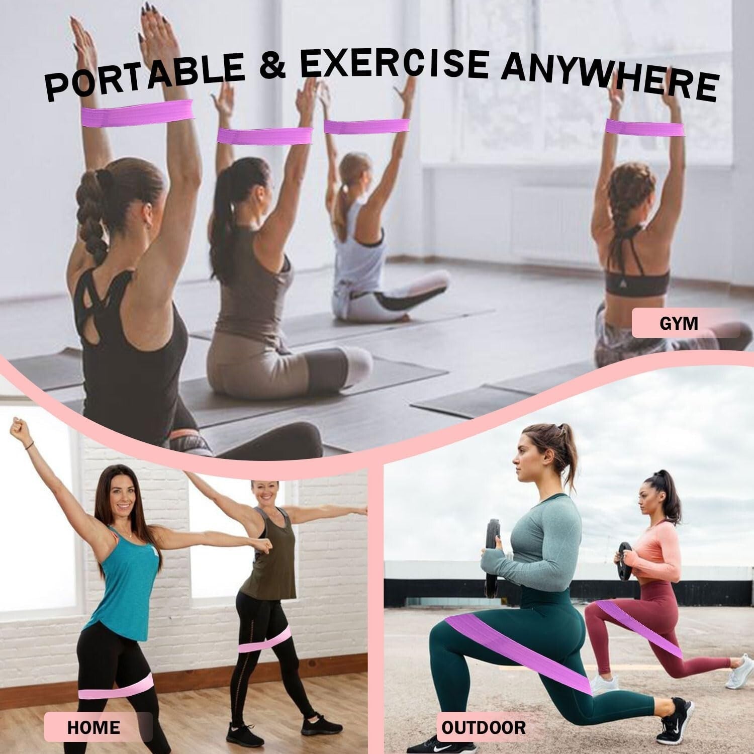 High-Quality Fabric Resistance Bands – Versatile Loop Bands for All Fitness