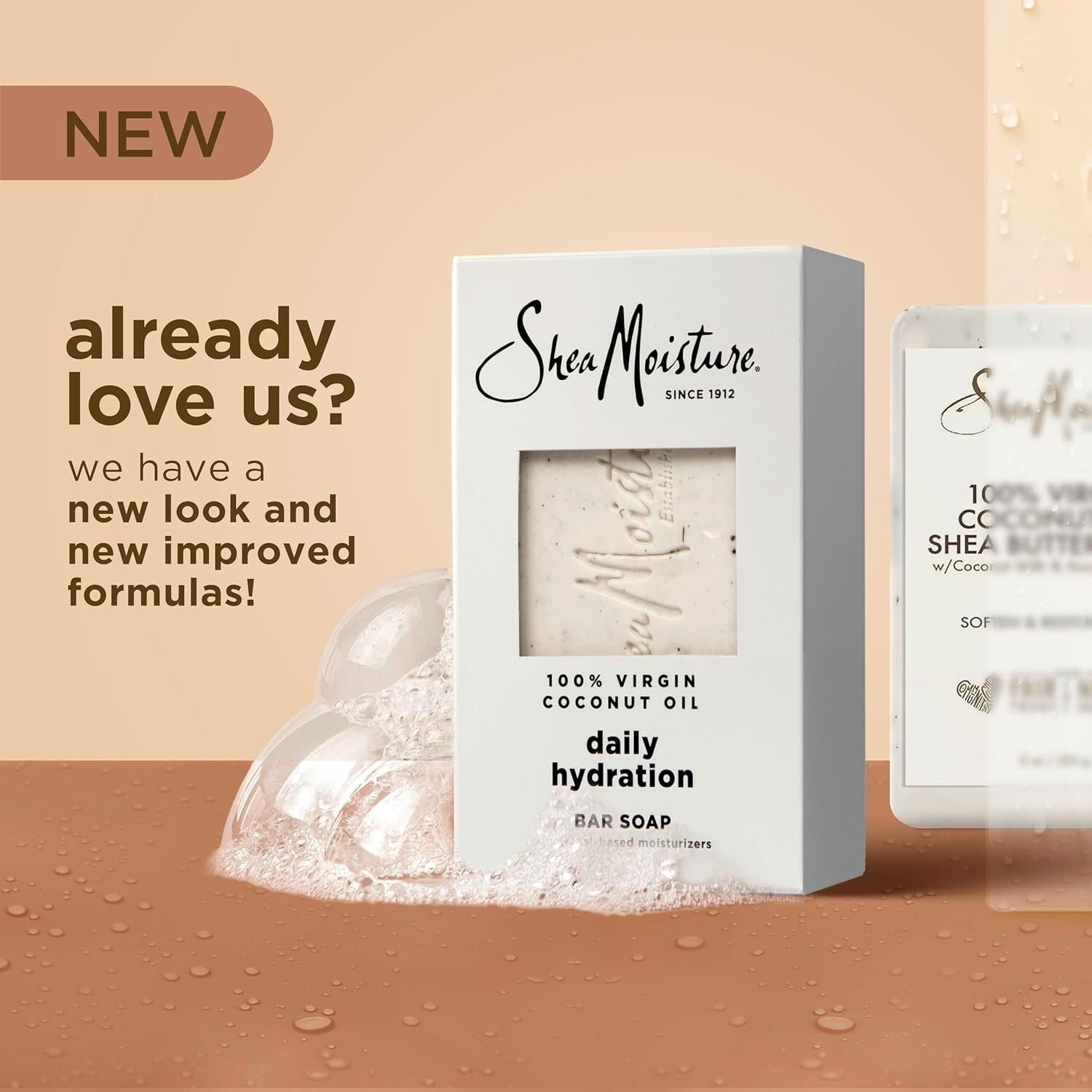 Natural Coconut Oil Soap Bars, 6 Pack - Nourishing Shea Butter & Acacia Senegal