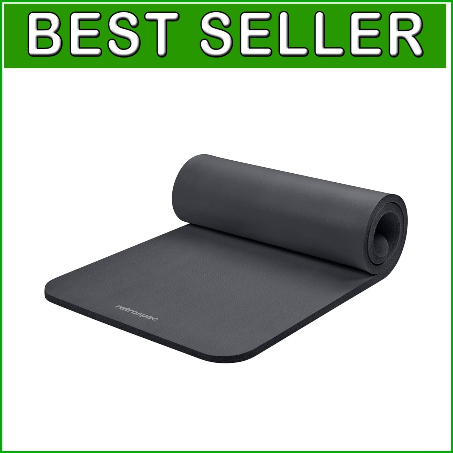Comfortable Non-Slip 1" Thick Yoga Mat for Men & Women - Includes Carry Strap