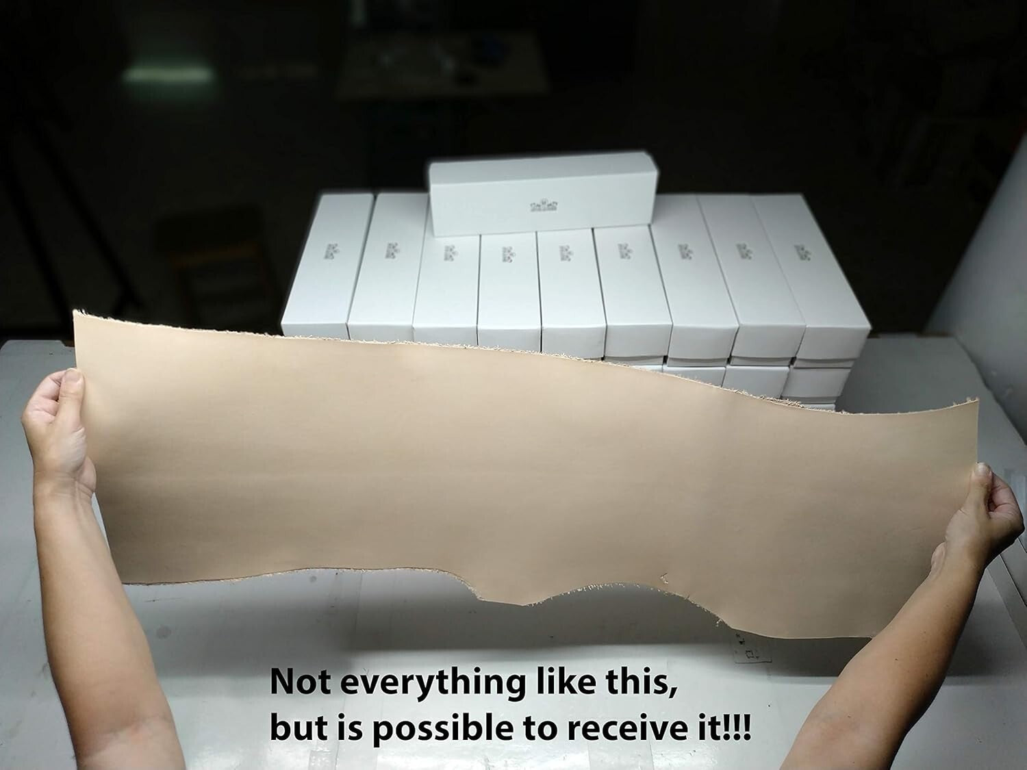 1 LB Veg Tan Leather - Large Pieces and Scraps for Elegant Handcrafted Projects