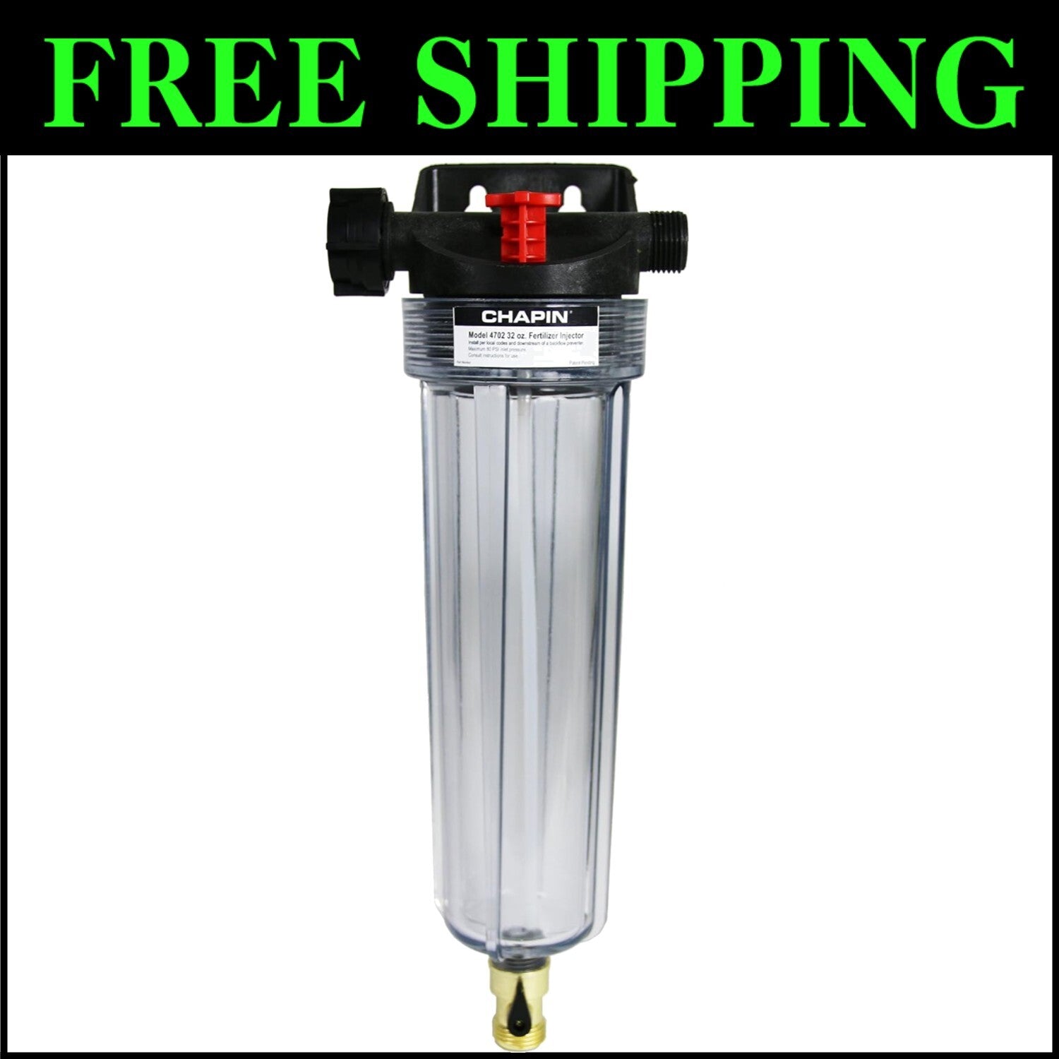 Chapin HydroFeed 32 oz Injector with Debris-Free Mixing for Lush Green Gardens