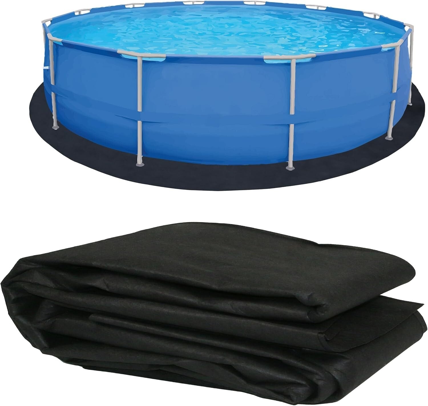 Durable 18FT Round Pool Liner Pad - Extend Your Pool's Lifespan Effortlessly