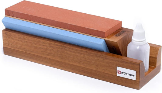 Ceramic Tri-Stone Sharpener: Keep Your Kitchen Knives Razor-Sharp with Ease