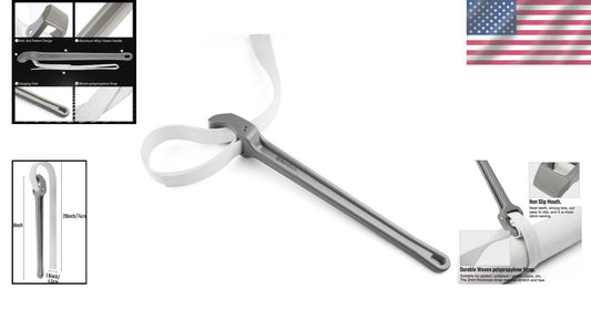 18-Inch Adjustable Nylon Strap Wrench with Aluminum Handle for Versatile Use