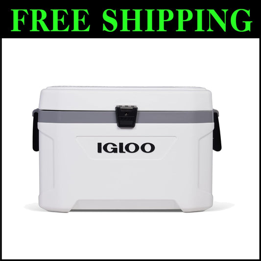 54 Qt Marine Cooler - Stainless Steel Insulated Ice Chest for Adventurous Souls