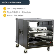 Load image into Gallery viewer, Power Distribution Unit with 8 Outlets - 1U Rack Mount &amp; Surge Protection