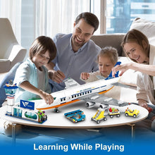 Load image into Gallery viewer, Ultimate 21-Inch LED Airplane Building Toy with 901 Pieces for Imaginative Play