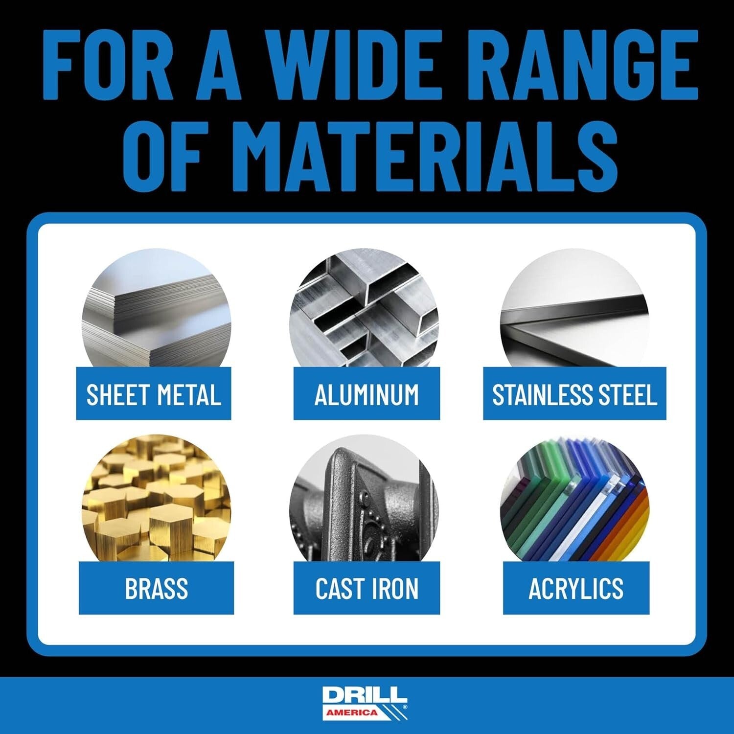 Gold Oxide Cobalt Stepped Point Drill Bits, 29 pcs for Multi-Material Drilling