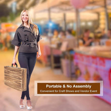 Load image into Gallery viewer, Portable Wood Jewelry Case - Elegant Display for Bracelets, Earrings, Necklaces