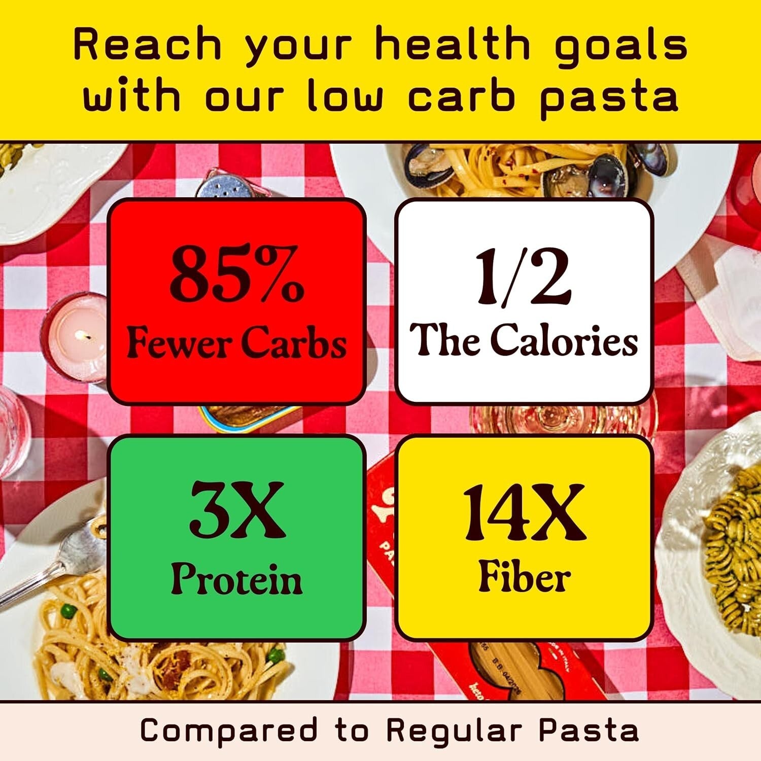 Crafted Italian Spaghetti - High Protein, Zero Carb, Perfect for Keto Diets