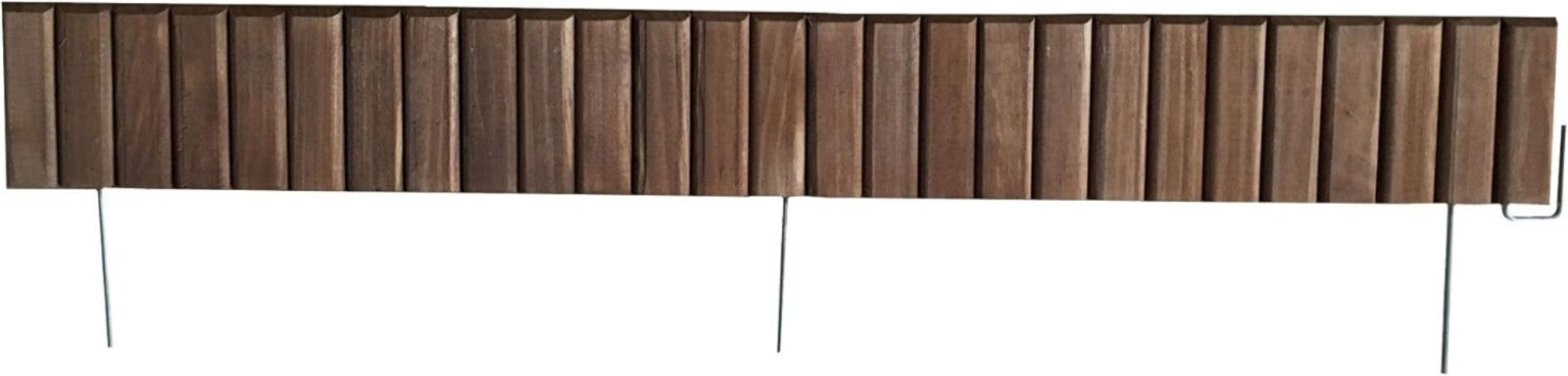 Eco-Green 8-Pack Landscape Border Edging with Pre-Attached Stakes for Easy Setup