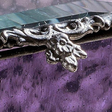 Load image into Gallery viewer, Victorian Purple Glass Jewelry Box - Stunning Table Top Storage for Treasures