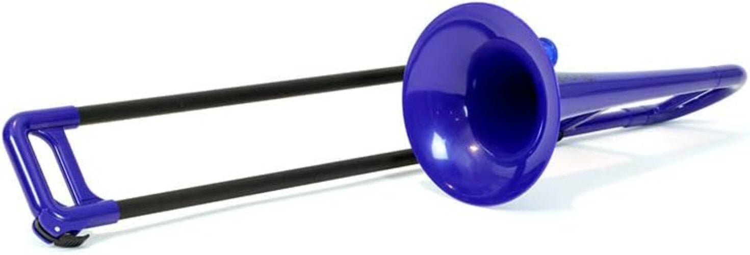 Durable Mini Trombone in Blue - Mouthpiece & Easy Carry Bag Included for Kids